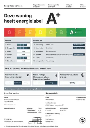 93m2 Appartement à louer pour 1765€/mois à Ina Boudier-Bakkerhof, Utrecht