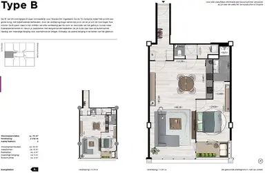 70m2 apartment to rent for 1483€/month in Stationsplein 6, Schiedam