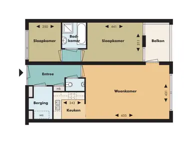 77m2 Appartamento in affitto per 1225€/mese a Schouwburgring 465, Tilburg