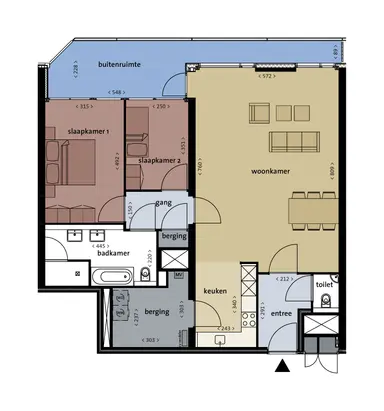 111m2 Wohnung zur Miete für 1825€/Monat in Lovensdijkstraat 11-G67, Breda