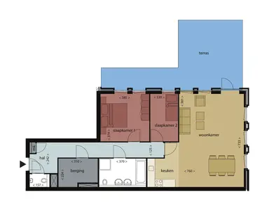 102m2 apartment to rent for 1560€/month in Terheijdenstraat, Breda