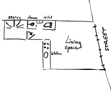 34m2 studio te huur voor 500€/maand in Jonge Roelensteeg, Amsterdam