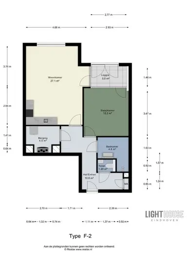 63m2 Appartement à louer pour 1554€/mois à Eindhoven