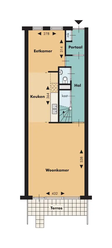 107m2 apartment to rent for 1370€/month in Rozemarijntuin 35, Leiderdorp