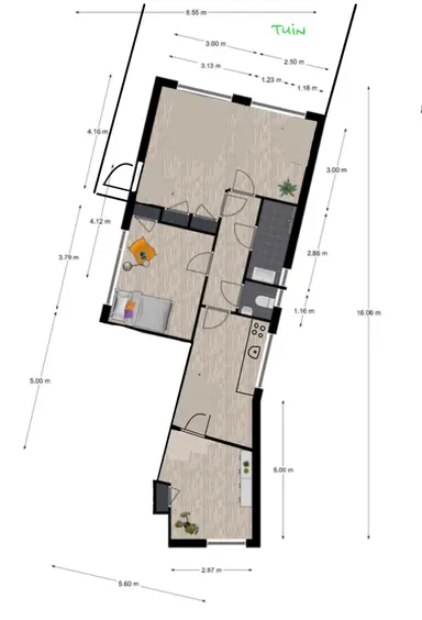 46m2 Kamer te huur voor 658€/maand in Prins Hendriklaan, Velp