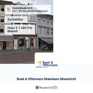 69μ² Διαμέρισμα προς ενοικίαση για 1645€/μήνα σε Kesselskade 63D, Maastricht