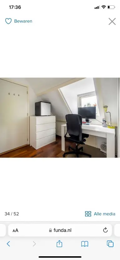 6m2 Kamer te huur voor 415€/maand in Zandvaartkade, Heemstede
