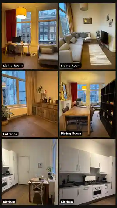 m2 Chambre à louer pour 1175€/mois à Daniël Stalpertstraat, Amsterdam