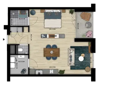 59m2 studio to rent for 1221.21€/month in Philitelaan 59, Eindhoven