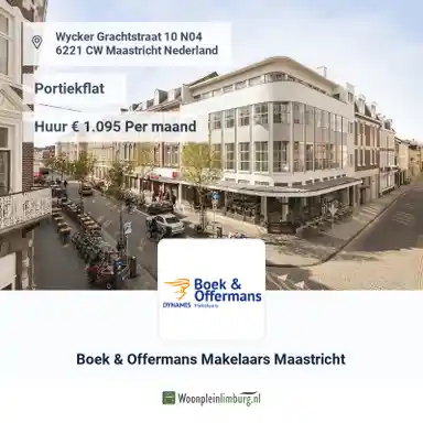 46m2 Appartement te huur voor 1200€/maand in Wycker Grachtstraat 10, Maastricht