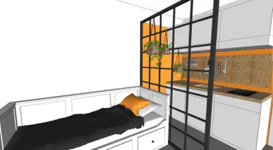28m2 studio to rent for 1100€/month in Laan van de Helende Meesters, Amsterdam