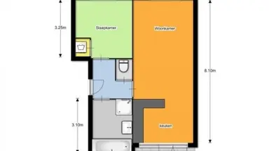 53m2 Appartement à louer pour 970€/mois à Morsestraat 14, Breda