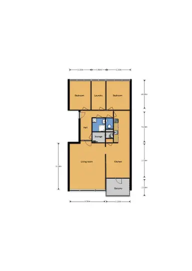 100m2 Camera in affitto per 1400€/mese a Dukdalf, Groningen