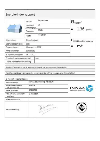 121m2 huis te huur voor 1475€/maand in Besmerstraat, Maastricht