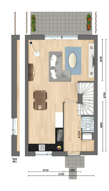 115m2 huis te huur voor 1465€/maand in Schalmeistraat 28, Maastricht