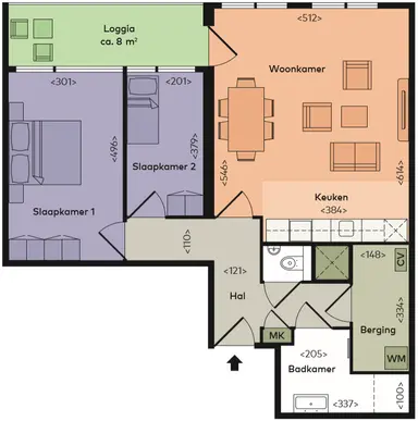 76m2 Appartement à louer pour 1410€/mois à Bètaplein, Leiden