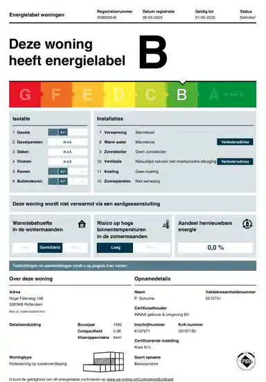 84m2 Appartamento in affitto per 1083€/mese a Hoge Filterweg, Rotterdam