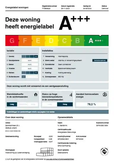 74m2 Wohnung zur Miete für 1525€/Monat in Eendrachtlaan, Utrecht