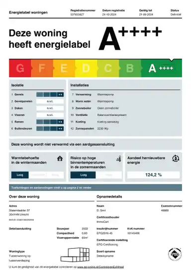 65μ² Διαμέρισμα προς ενοικίαση για 1303€/μήνα σε Gerbrandyhof, Utrecht