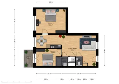 72m2 Appartamento in affitto per 1570€/mese a Philitelaan 67, Eindhoven