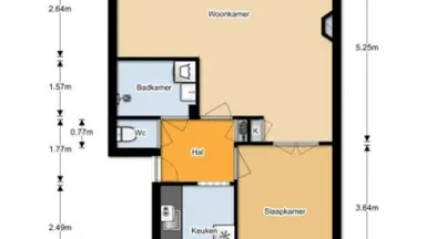 49m2 apartment to rent for 840€/month in Wijnbesstraat 16, Nijmegen