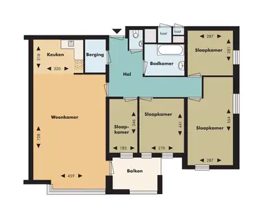 98m2 Appartement à louer pour 1390€/mois à Heerderweg, Maastricht