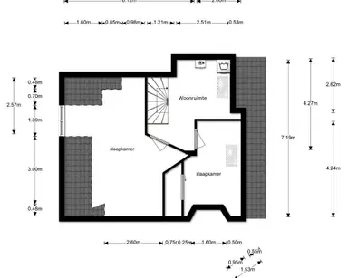 13m2 Zimmer zur Miete für 635€/Monat in Rederijkerstraat, The Hague