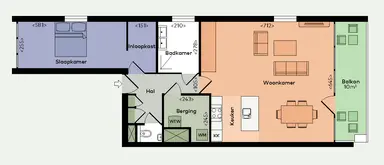 84m2 apartment to rent for 1780€/month in Zalmstraat, Rotterdam