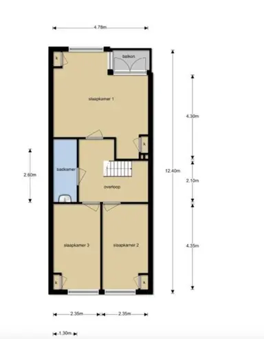 100m2 apartment to rent for 1250€/month in Oldenzaalsestraat, Enschede