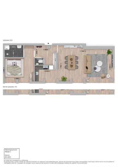 60m2 flat te huur voor 1085.55€/maand in Lijnbaan 193, Dordrecht
