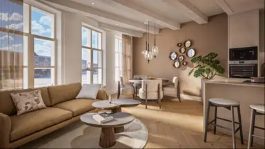 67m2 Wohnung zur Miete für 3350€/Monat in Prins Hendrikkade 16D, Amsterdam