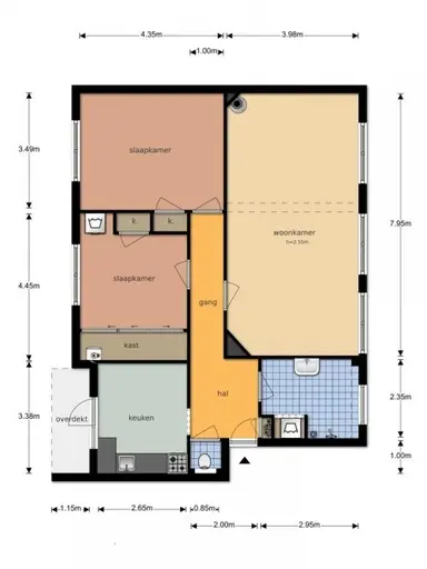 92m2 Wohnung zur Miete für 982€/Monat in Graslaan 30, Arnhem