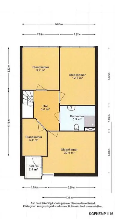 120m2 Appartement à louer pour 1167€/mois à Kempenaar 11, Lelystad