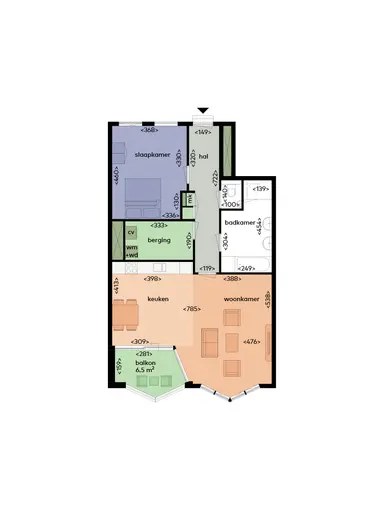 86m2 Appartement à louer pour 1645€/mois à Parijsboulevard 139, Utrecht