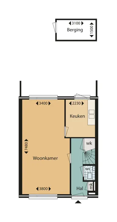 106m2 huis te huur voor 1470€/maand in Jan Prinsheem, Hillegom