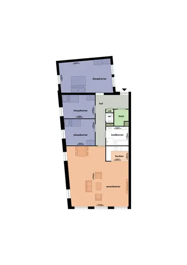 131m2 Appartement à louer pour 1955€/mois à V.O.C.-plein 67, Rotterdam