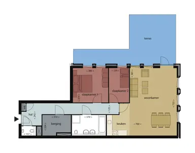 102m2 Appartement à louer pour 1560€/mois à Terheijdenstraat 6, Breda