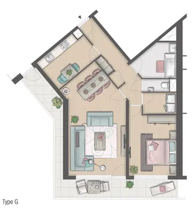 80m2 Wohnung zur Miete für 809.3€/Monat in Groningensingel 327, Arnhem