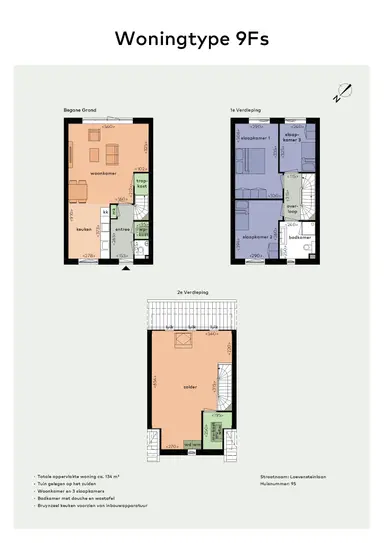135μ² μονοκατοικία προς ενοικίαση για 1720€/μήνα σε Loevensteinlaan 95, Oosterhout