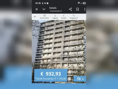 120m2 flat te huur voor 932€/maand in Wilderen, Breda