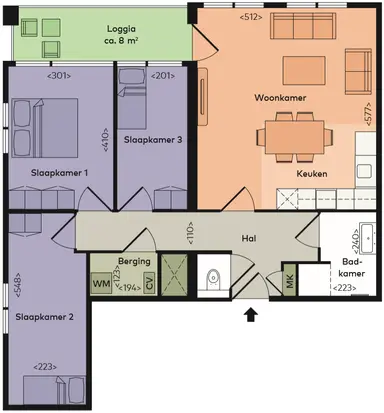 82m2 apartment to rent for 1785€/month in Bètaplein 278, Leiden