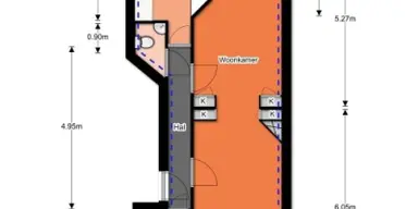 48m2 Appartamento in affitto per 775€/mese a Barneveldstraat 4, The Hague