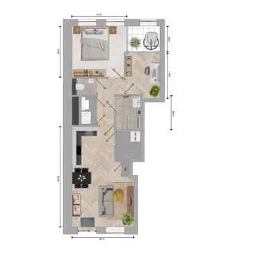54m2 Appartement à louer pour 1550€/mois à Plesostraat 37, Amsterdam