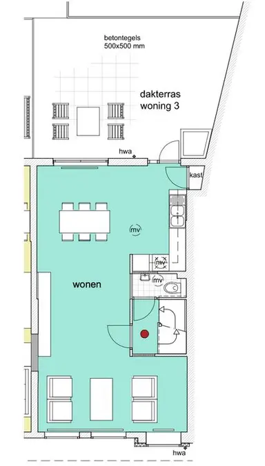 98m2 Appartamento in affitto per 1995€/mese a Langstraat, Wassenaar
