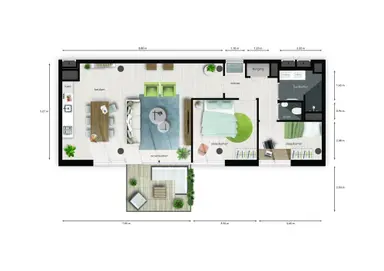 75m2 apartment to rent for 1145€/month in Kadeplein 3, Roosendaal
