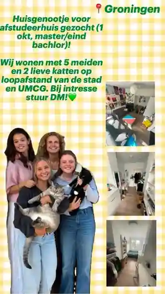 12m2 Chambre à louer pour 550€/mois à Dirk Huizingastraat, Groningen