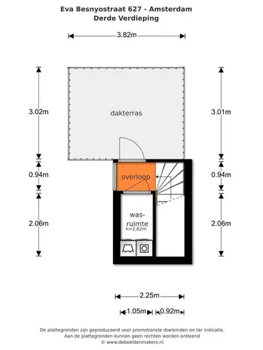 100m2 apartment to rent for 2800€/month in Eva Besnyöstraat, Amsterdam