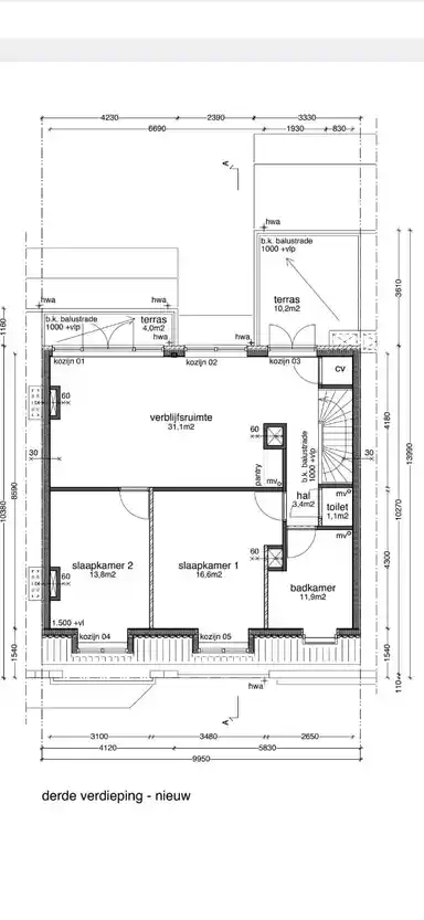 115m2 Wohnung zur Miete für 1975€/Monat in Copernicuslaan Speeltuin, The Hague