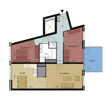 102m2 Wohnung zur Miete für 1675€/Monat in Terheijdenstraat, Breda