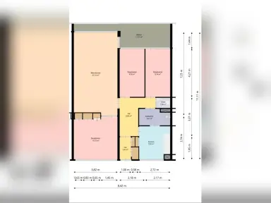83m2 apartment to rent for 740€/month in Prins Willem-Alexanderpark, Veenendaal